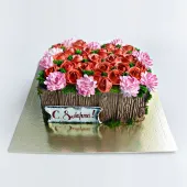 Торт "Клумба с цветами"