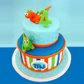 Детский торт "Динозаврики"