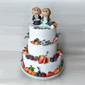 Свадебный торт "Мятная свадьба"