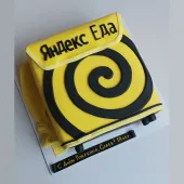Торт в виде сумки "Яндекс Еда"