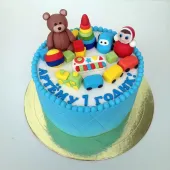 Детский торт с игрушками