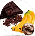 Шоколадно-банановая с шоколадным кремом