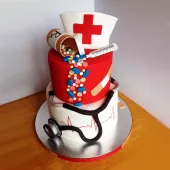 Торт "Инструменты врача"