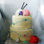 Торт "Вязание"