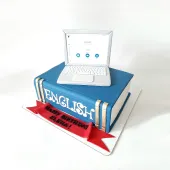 Торт "Книга с ноутбуком"