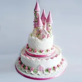 Торт "Замок принцессы" с башенками