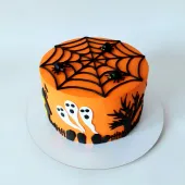 Торт "Хэллоуин с пауками"