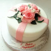 Торт "Коробочка с цветами"