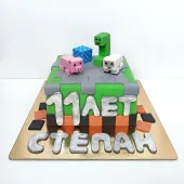 Детский торт "Майнкрафт"