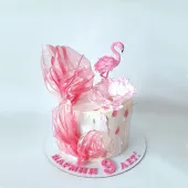 Торт с фламинго