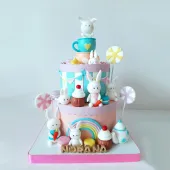 Детский торт "Малыши-зайчата"