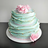 Торт "Нежная роза"