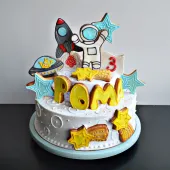 Детский торт для маленького космонавта