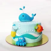 Детский торт "Маленький кит"