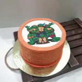 Детский торт "Черепашки Ниндзя" с картинкой