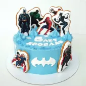 Торт "Супергерои" с пряниками