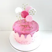 Торт "Розовый" с леденцами