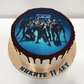 Торт с картинкой "Fortnite"
