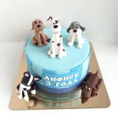 Детский торт "Собаки"