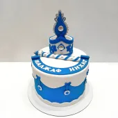 Торт с синей короной