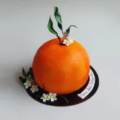 Торт в виде апельсина