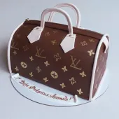 Торт в виде сумки "Louis Vuitton"
