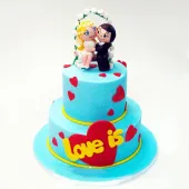 Свадебный торт "Love is..."