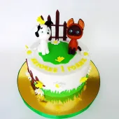 Детский торт "Котенок Гав"