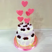 Торт с сердечками "Нежность"