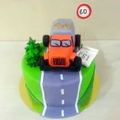 Торт с грузовиком