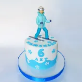 Торт с лыжником