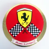 Торт со значком "Ferrari"