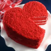 Торт в виде сердца "Red Velvet"