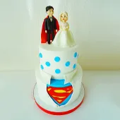 Свадебный торт "Супермен"