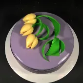 Муссовый торт "Тюльпаны"