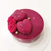 Муссовый торт "Два любящих сердца"