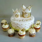Свадебный торт с коронами