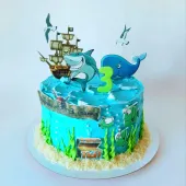 Торт "Пираты в море"