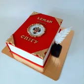 Торт "Красная книга на выпускной"