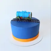 Торт "Голубой вагон-цистерна"
