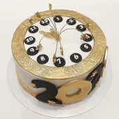 Новогодний торт "Золотые куранты"
