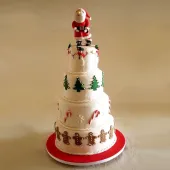 Торт "Дед Мороз в ожидании праздника"