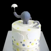 Торт "Слоненок с зонтом"