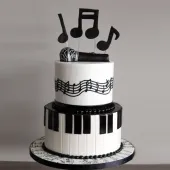Торт для музыканта с микрофоном
