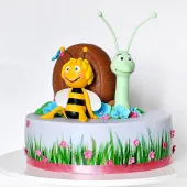 Торт "Пчелка Майя и улитка" 