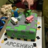 Детский торт "Майнкрафт" (заказ_2904_2)